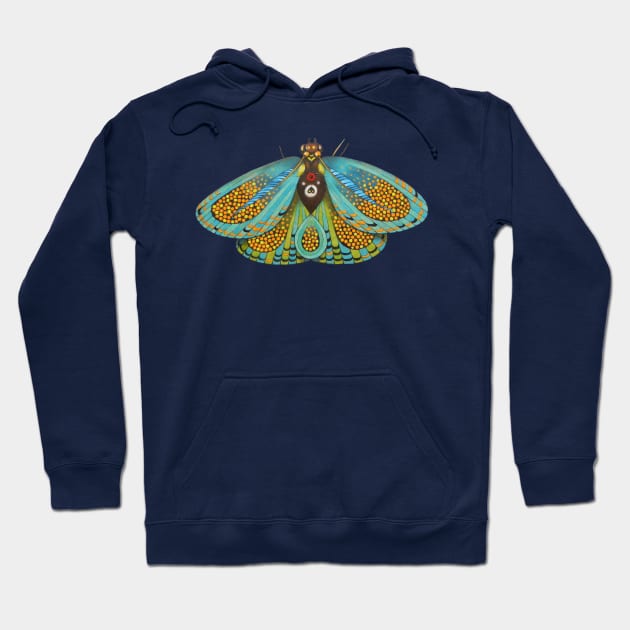 psychedelic butterfly Hoodie by federicocortese